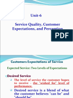Unit-6 Service Quality, Expectaion, and Perception