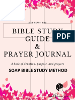 Personal Bible Study & Prayer Journal (Pink)