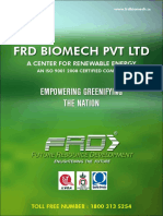 FRD BIOMECH PVT LTD - An ISO 9001 2008 Certified Renewable Energy Company