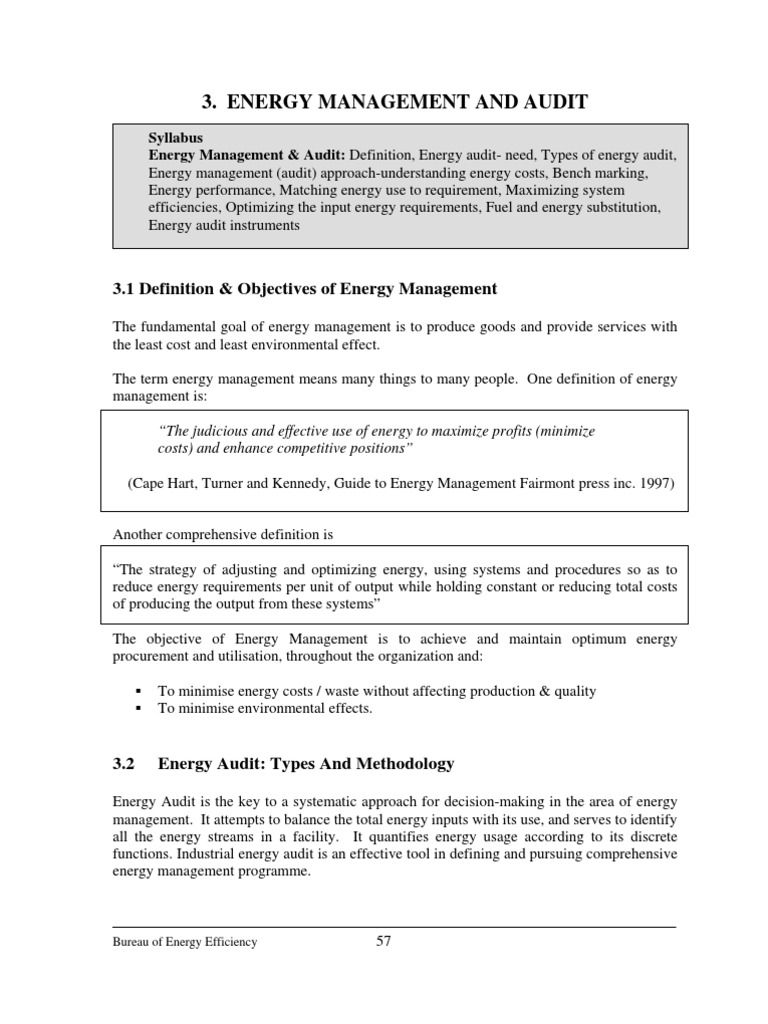 Energy Management & Audit | PDF