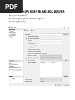 Create New User in MS SQL Server