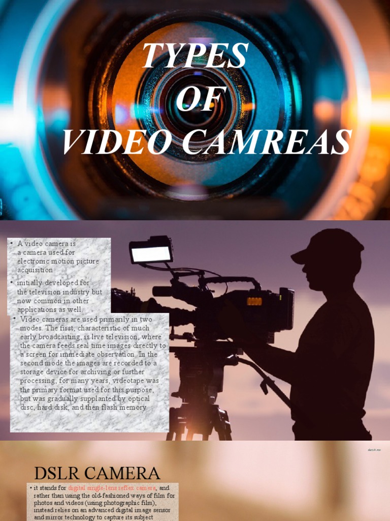 Understanding Video Camera Types A Comprehensive Look at DSLRs, Camcorders, PointandShoot