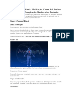 Combo de Rituais Meditação, Chave Sol, Sonhos Lúcidos, Energização, Banimento e Proteção