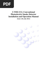 Manual-C-9102 (UL) Conventional Photoelectric Smoke Detecto20Issue1.04