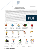 Evaluare CLR Unitatea 3, Clasa I - in Familie