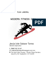 Plan de Trabajo Modern Fitness Gym