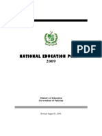 National Education Policy 2009