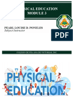 Physical Education Module on Development and Movements
