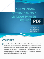 Determinantes de Evaluacion Del Estado de Nutricion