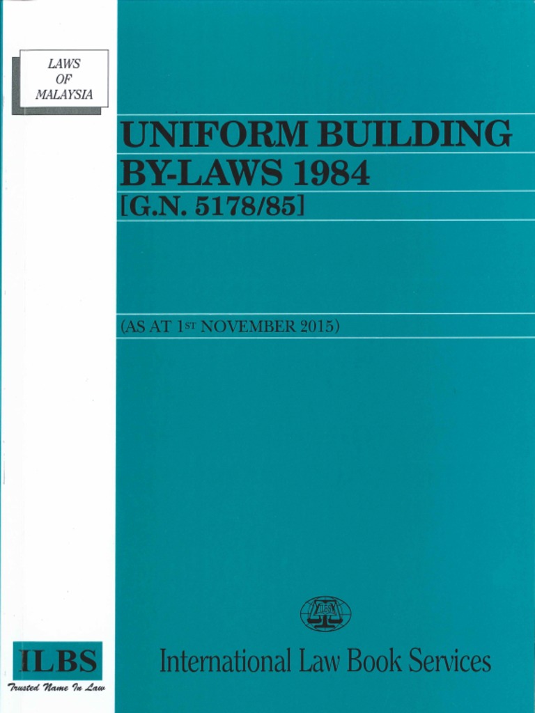 UBBL 1984 (As at 1st Nov 2015 Edition) | PDF