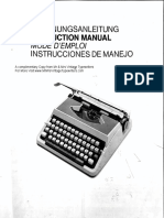 Imperial Portables Typewriter Instructions Manual