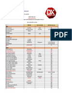 DX Pricelist Jan 10