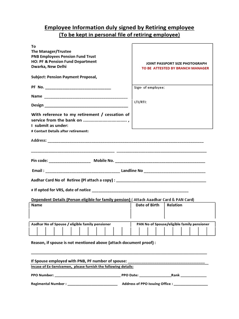 Pension Payment Proposal Submission | PDF | Pension | Retirement