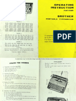 Brother Typewriter Manual