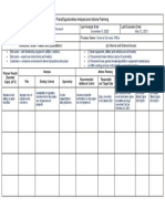 Risk - Opportunity Analysis and Action Planning Form
