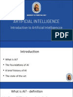 Artificial Intelligence: Introduction To Artificial Intelligencce