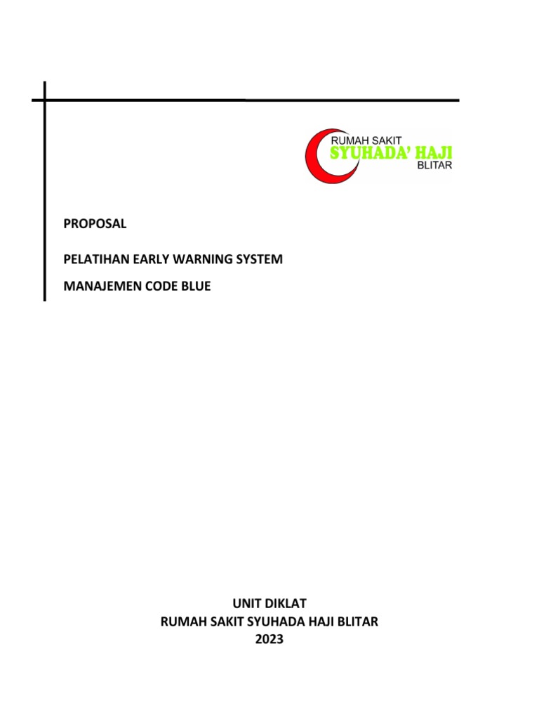 Pelatihan EWS dan Code Blue RS Syuhada | PDF