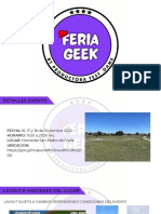 Bases Feria Geek San Pedro 16, 17 y 18 de Diciembre 2022