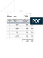 Presupuesto Vitrina 1