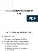 Asesmen RISIKO Untuk Tahun 2019