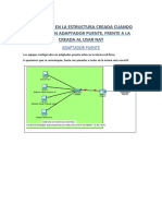 Configuración adaptador puente y NAT