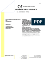 EN14304 Performance Declaration