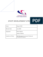 Staff Development Strategy (2021 - 2022)
