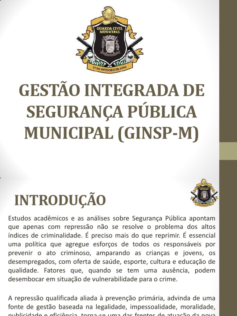 Gestão Integrada de Segurança Pública | PDF | Negócios