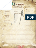 Dragons Feuille Grimoire DRUIDE