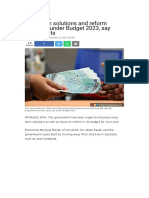 Long-Term Solutions and Reform Essential Under Budget 2023, Say Economists Fre