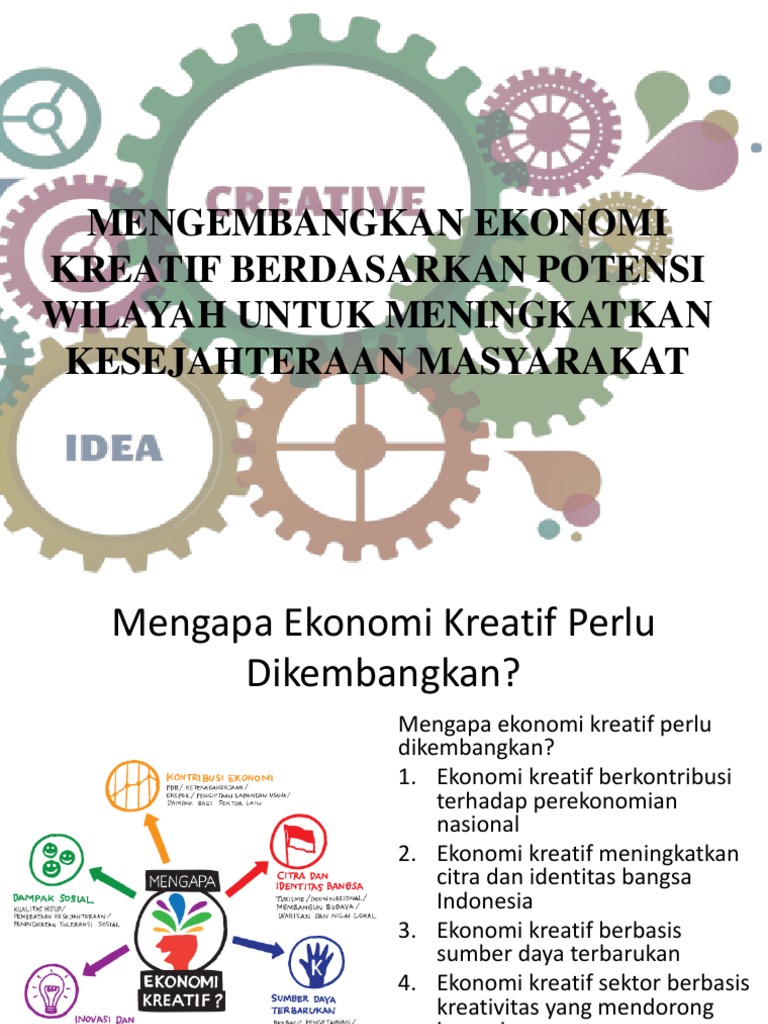 Pusat kreatif, penggerak ekonomi daerah baru