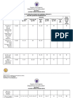 General Biology I Second Quarter Exam Specifications