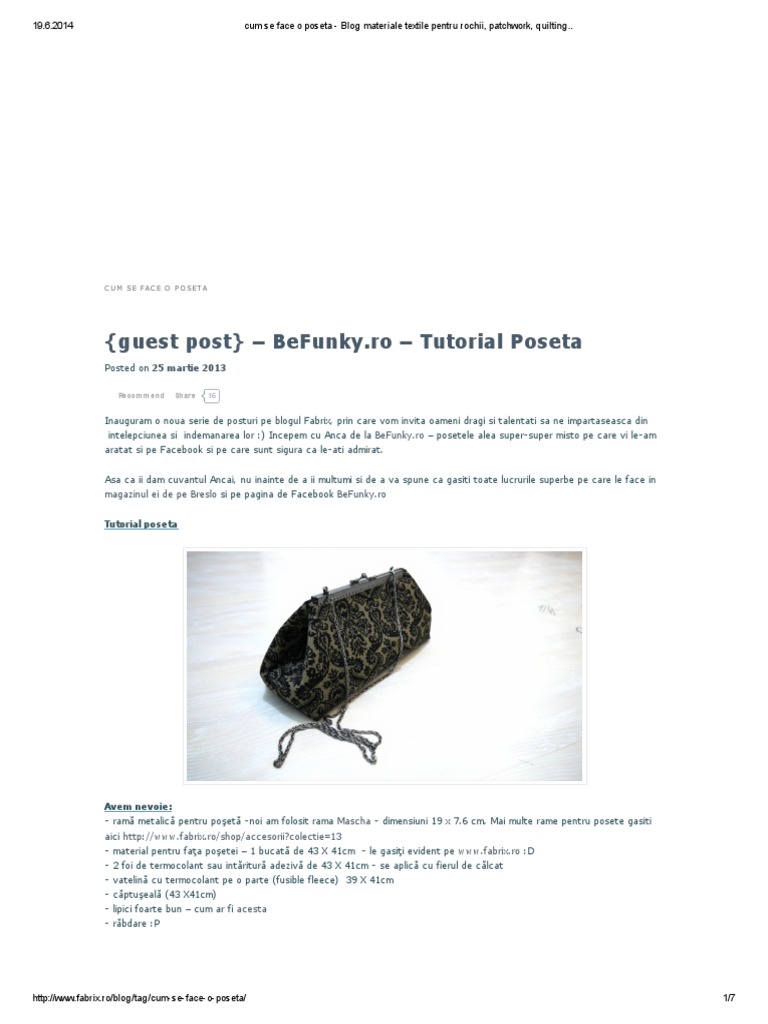 Cum Se Face o Poseta | PDF