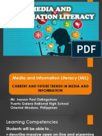Current and Future Trends in Media and Information