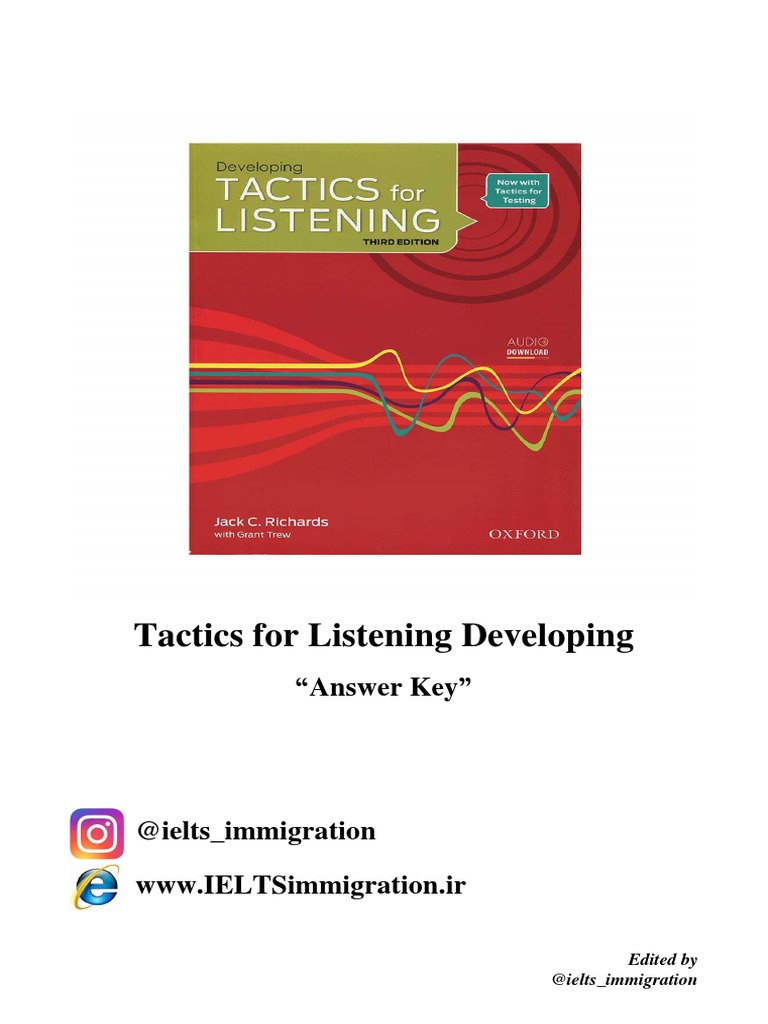 Tactics developing answer pdf