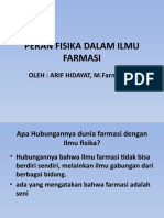 PERAN FISIKA DALAM ILMU FARMASI