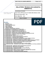 Rtga - Relatório Técnico de Garantia Ambiental