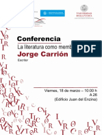 Jorge Carrión: La literatura como membrana