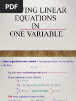 G7 Math Q2 - Week 9 - Solving Linear Equation