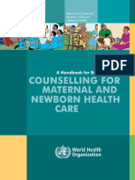 counseling for maternal and newborn healthcare