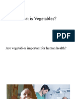What Is Vegetables