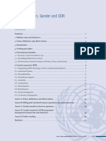 IDDRS 5.10 Women Gender and DDR