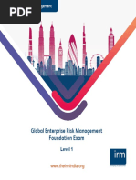 Global Enterprise Risk Management Foundation Exam