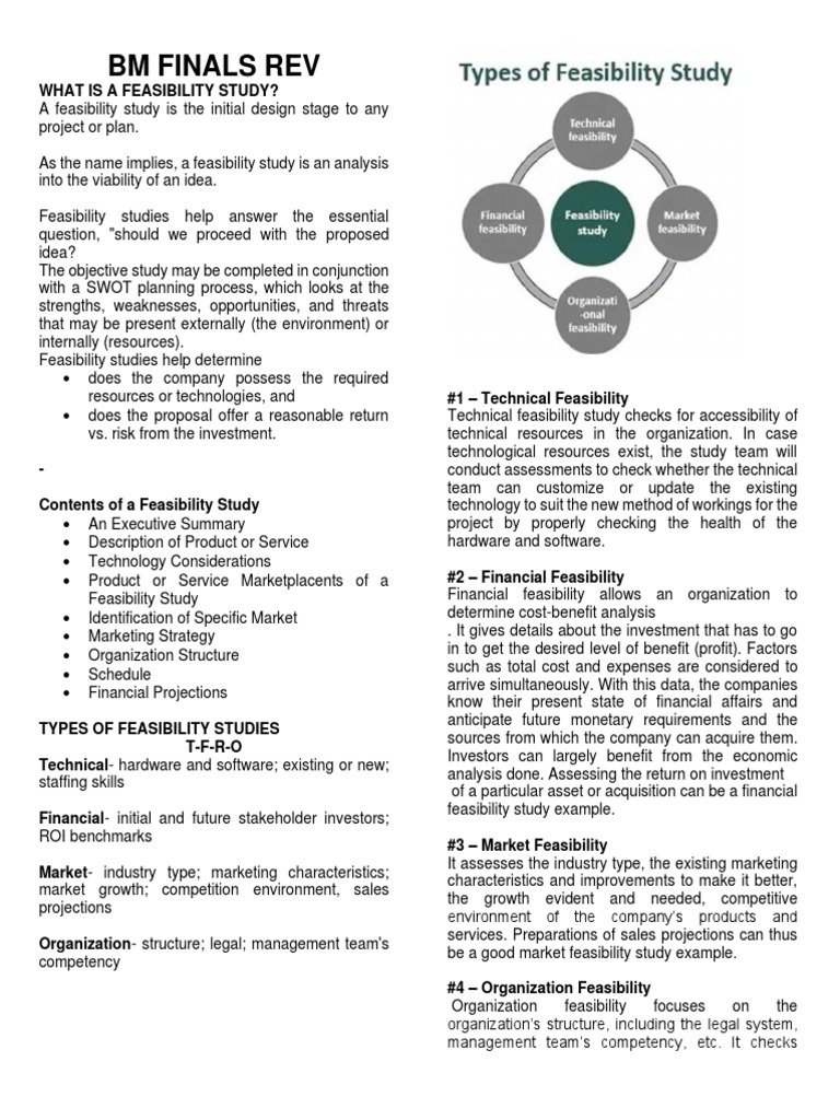 MBA Feasibility Study Guide | PDF | Feasibility Study | Return On ...