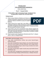 Penjelasan Kode Etik Kedokteran Indonesia