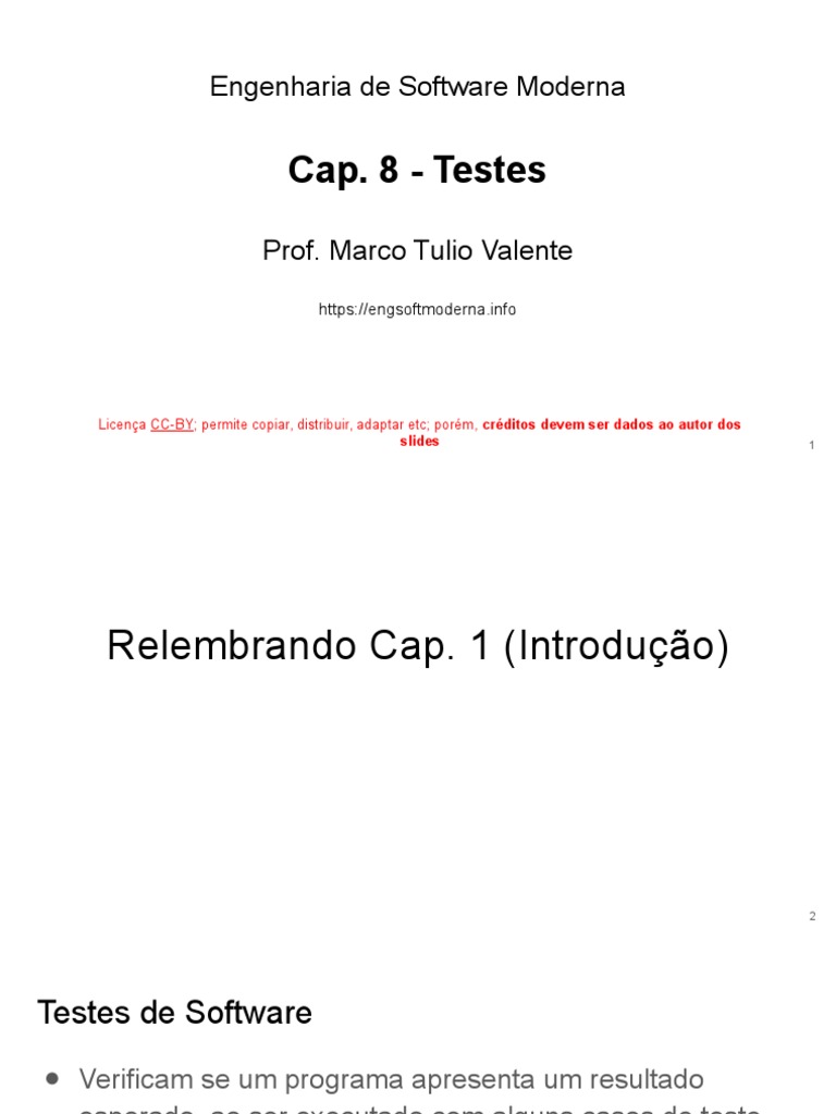 Testes Automatizados em Software | PDF | Testes de software ...