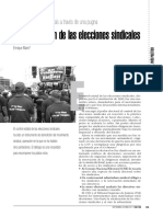 La Estatización de Las Elecciones Sindicales. Enrique Marín