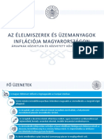 MNB Abrakeszlet Az Elelmiszerek Es Uzemanyagok Inflacioja Magyarorszagon