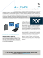 Et80 Et85 Specification Sheet Es La