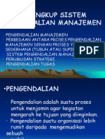 RUANG LINGKUP SISTEM PENGENDALIAN MANAJEMEN